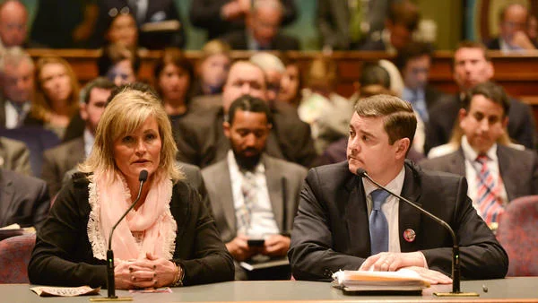 Shelly LeGere and Senator Chris Nybo
