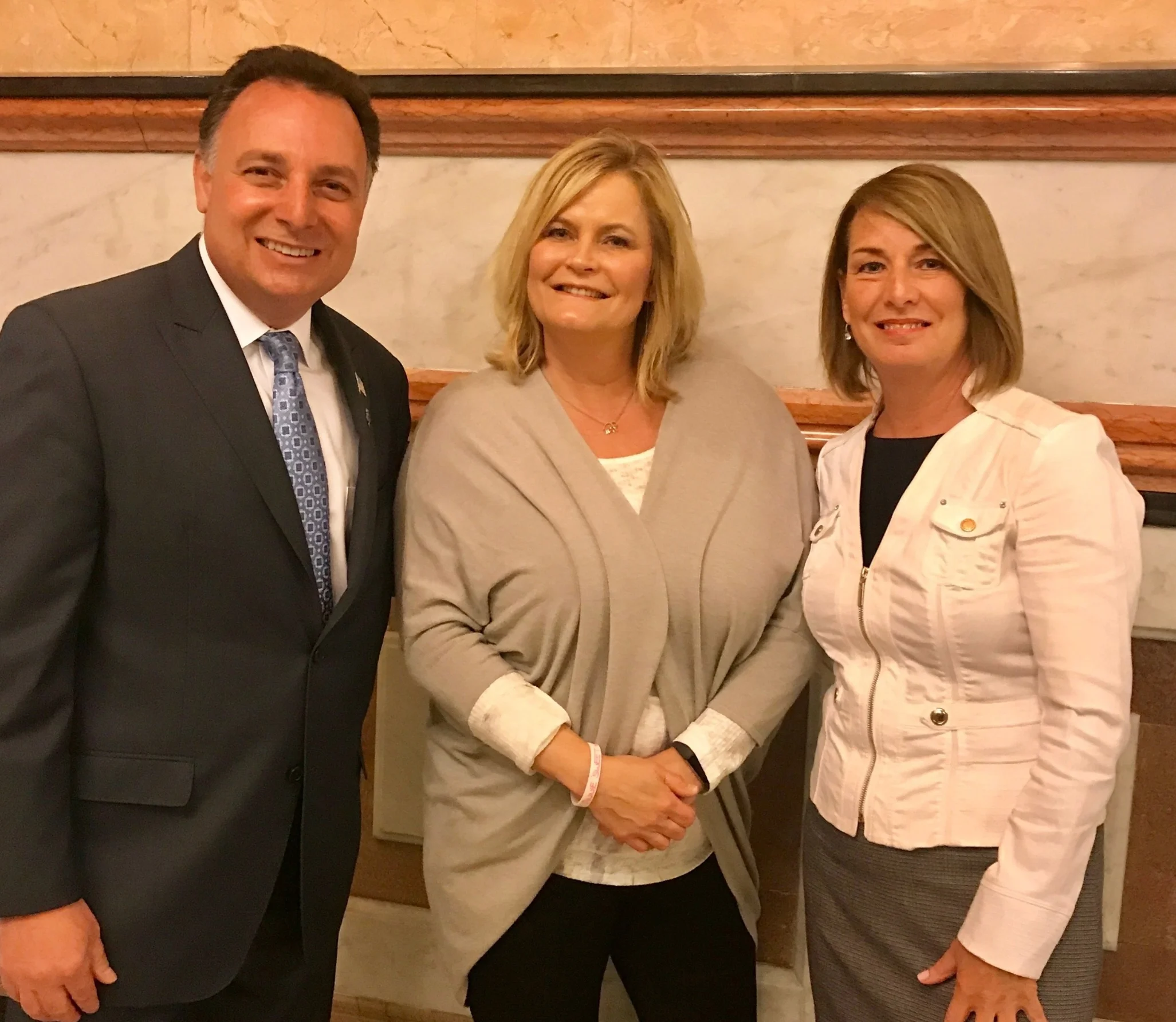 Pete DeCianni, Shelly LeGere and Representative Deb Conroy