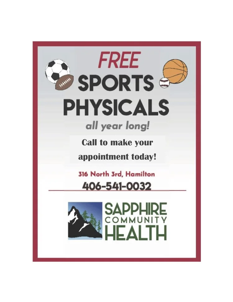 Free Sports Physicals Sapphire Community Health
