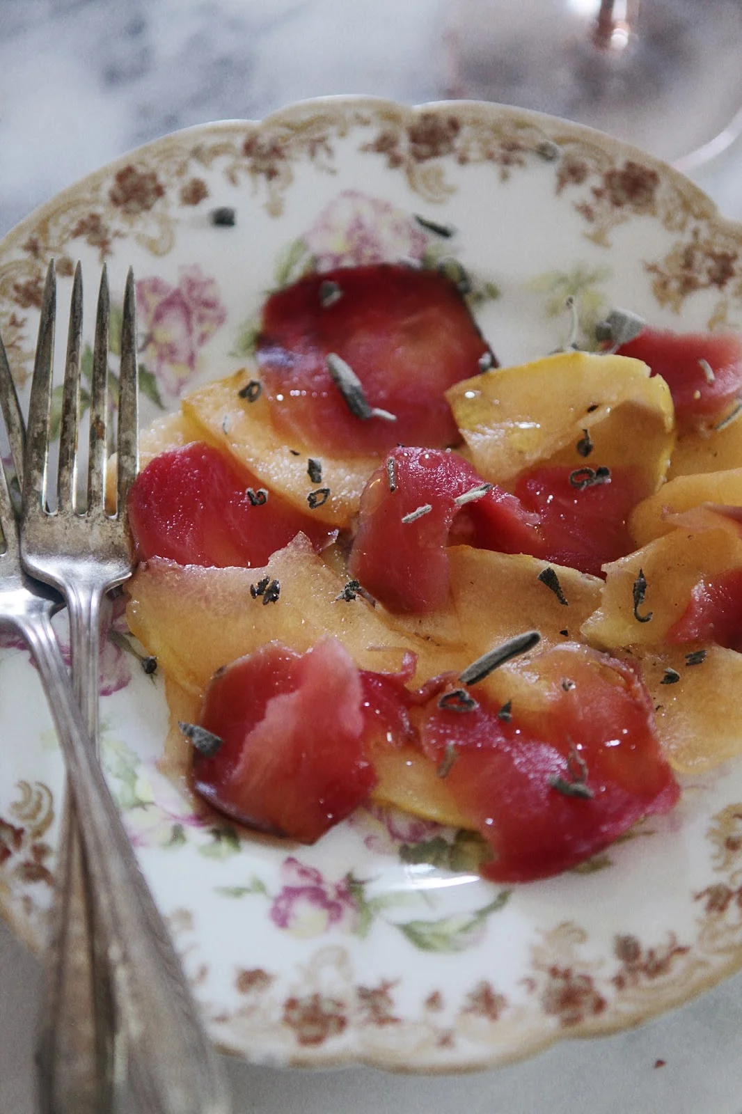 Beet &amp; Melon Carpaccio