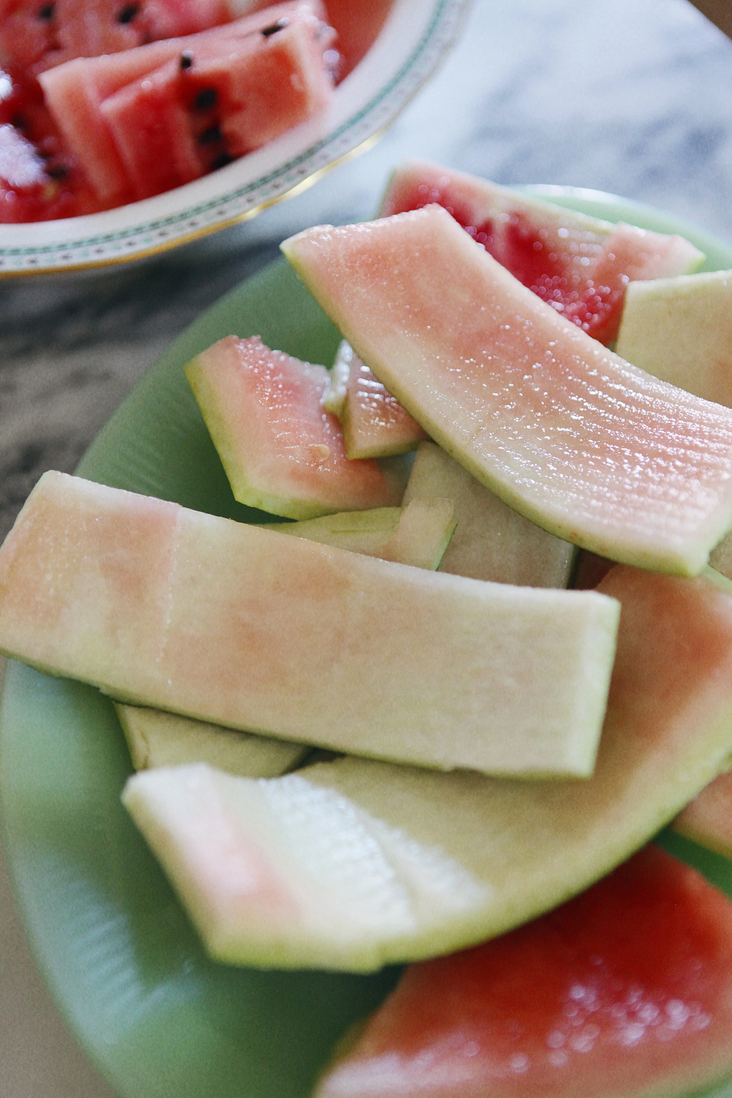 Pickled Watermelon Rinds