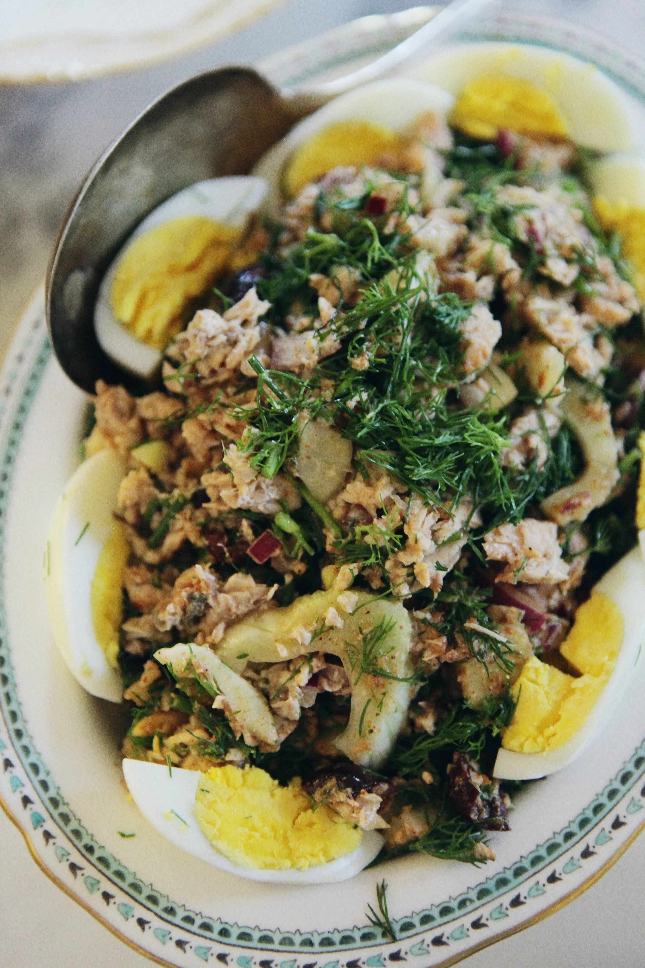 Salmon Niçoise Salad with Fennel Fronds