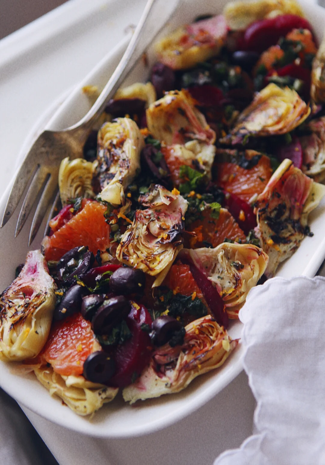Artichoke &amp; Citrus Salad with Sumac Vinaigrette