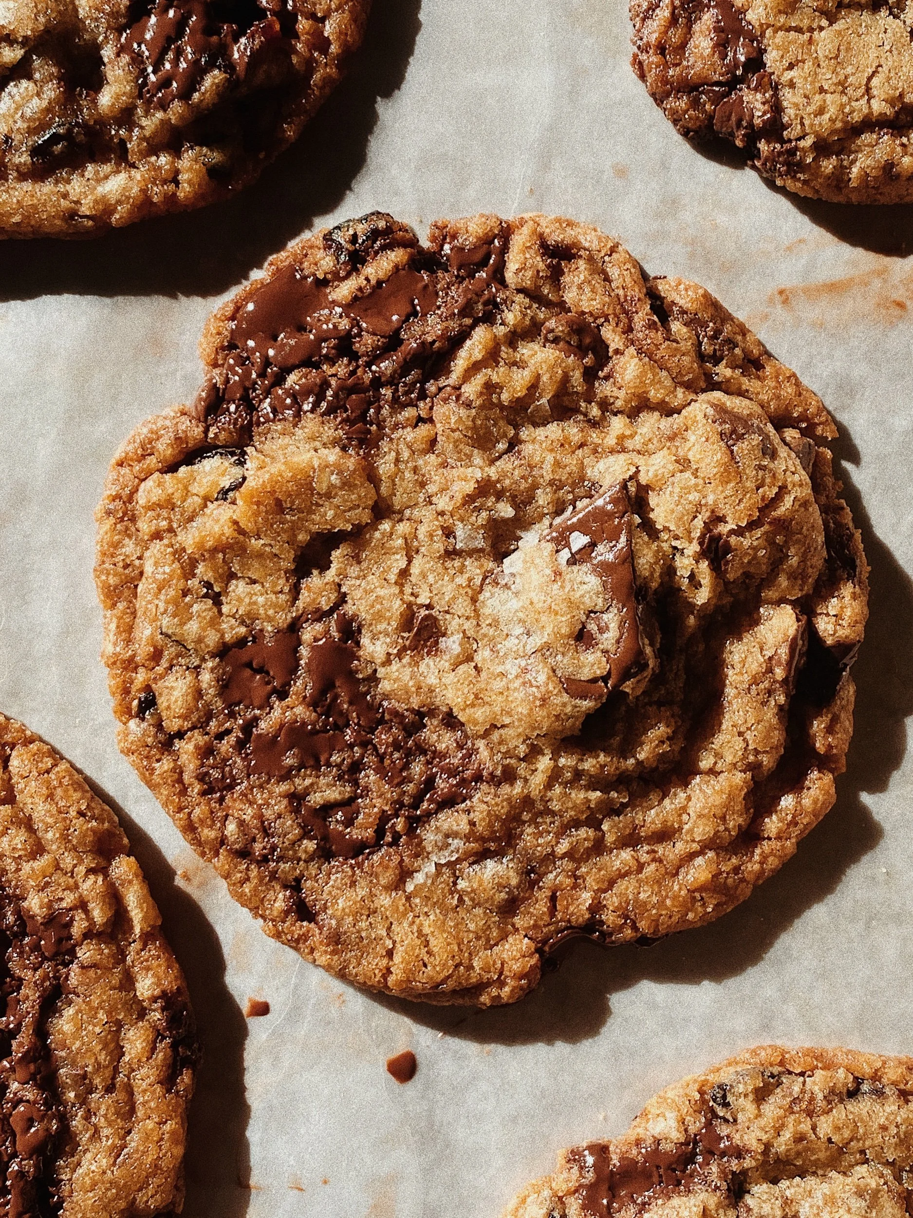 Vegan Sour Cherry & Chocolate Chip Cookies