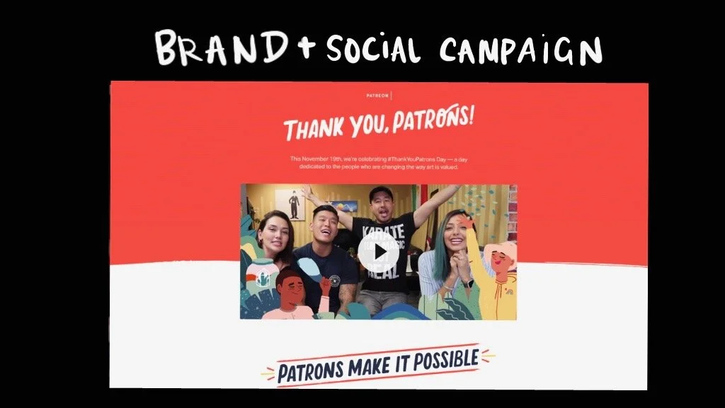 #ThankYouPatrons Campaign