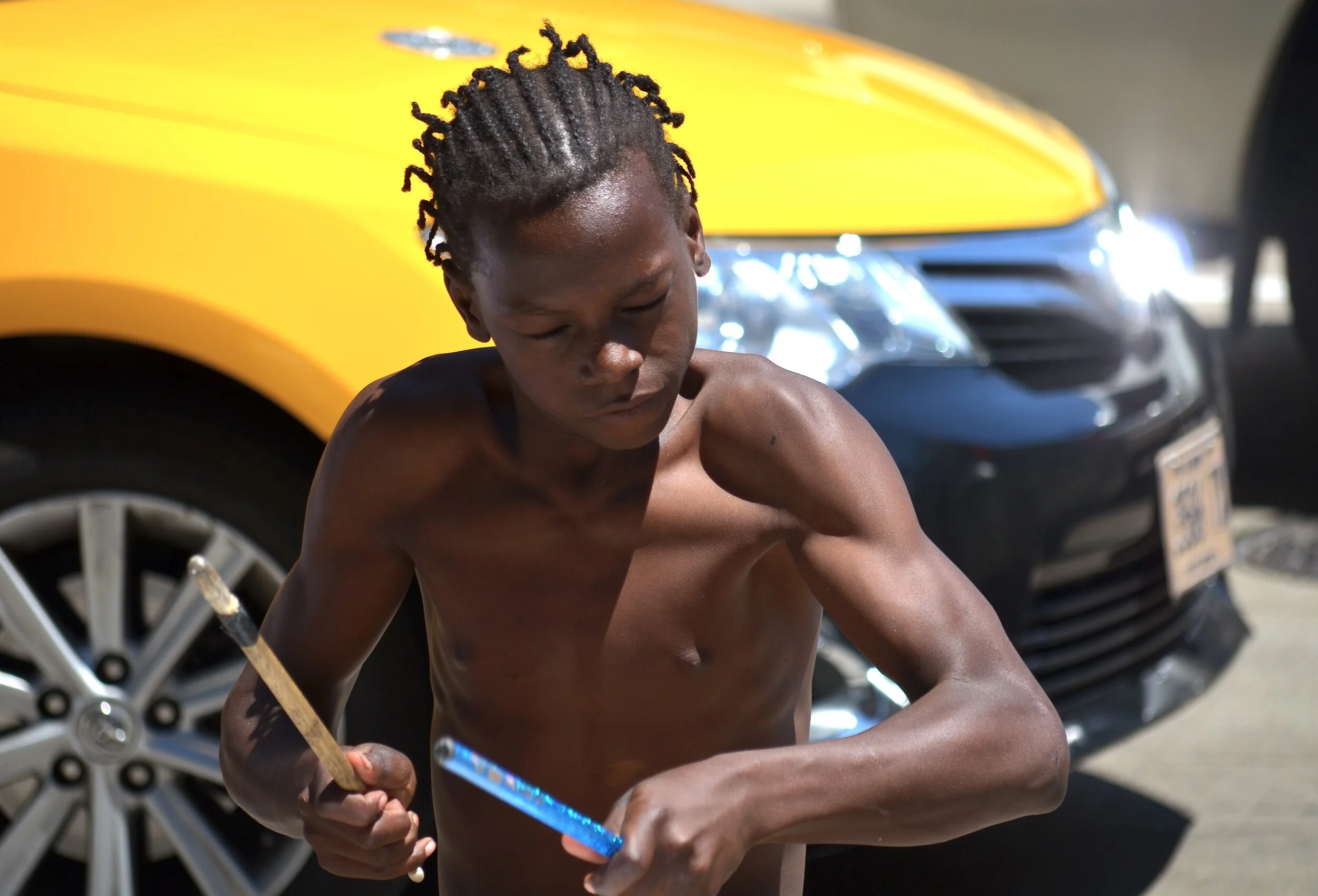 The Drummer Boy of Magnificent Mile.