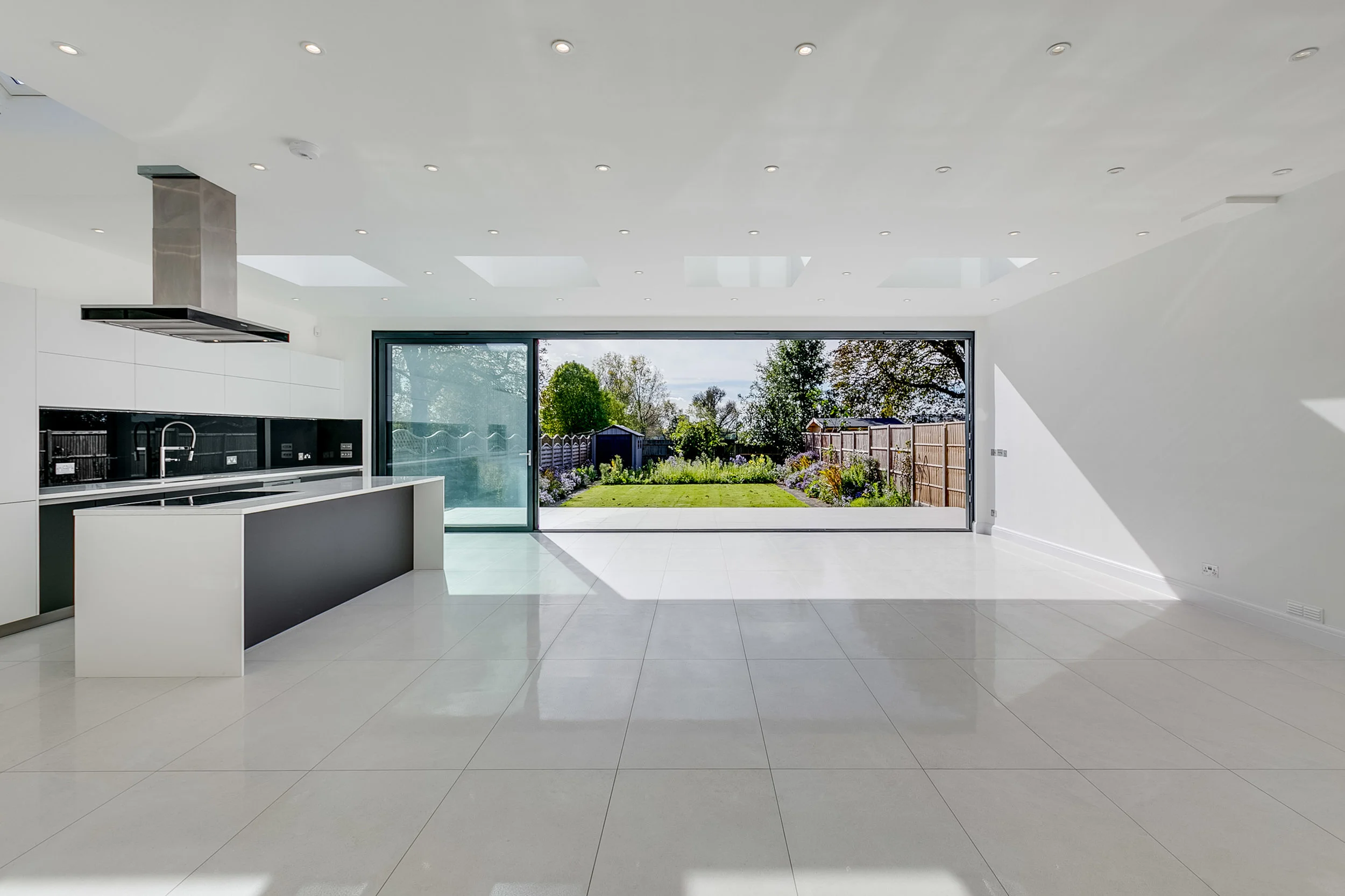  Ultra modern kitchen with bifold doors 