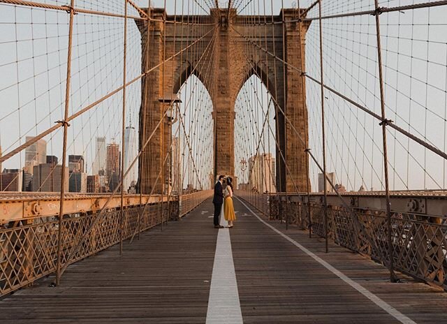 TIPS FOR TAKING ENGAGEMENT/ELOPEMENT PHOTOGRAPHS ON THE BROOKLYN BRIDGE:
the Brooklyn Bridge is one of the most iconic spots in NYC. It&rsquo;s honestly one of my favorite spots to photograph couples because of how unique it is, you can&rsquo;t get b