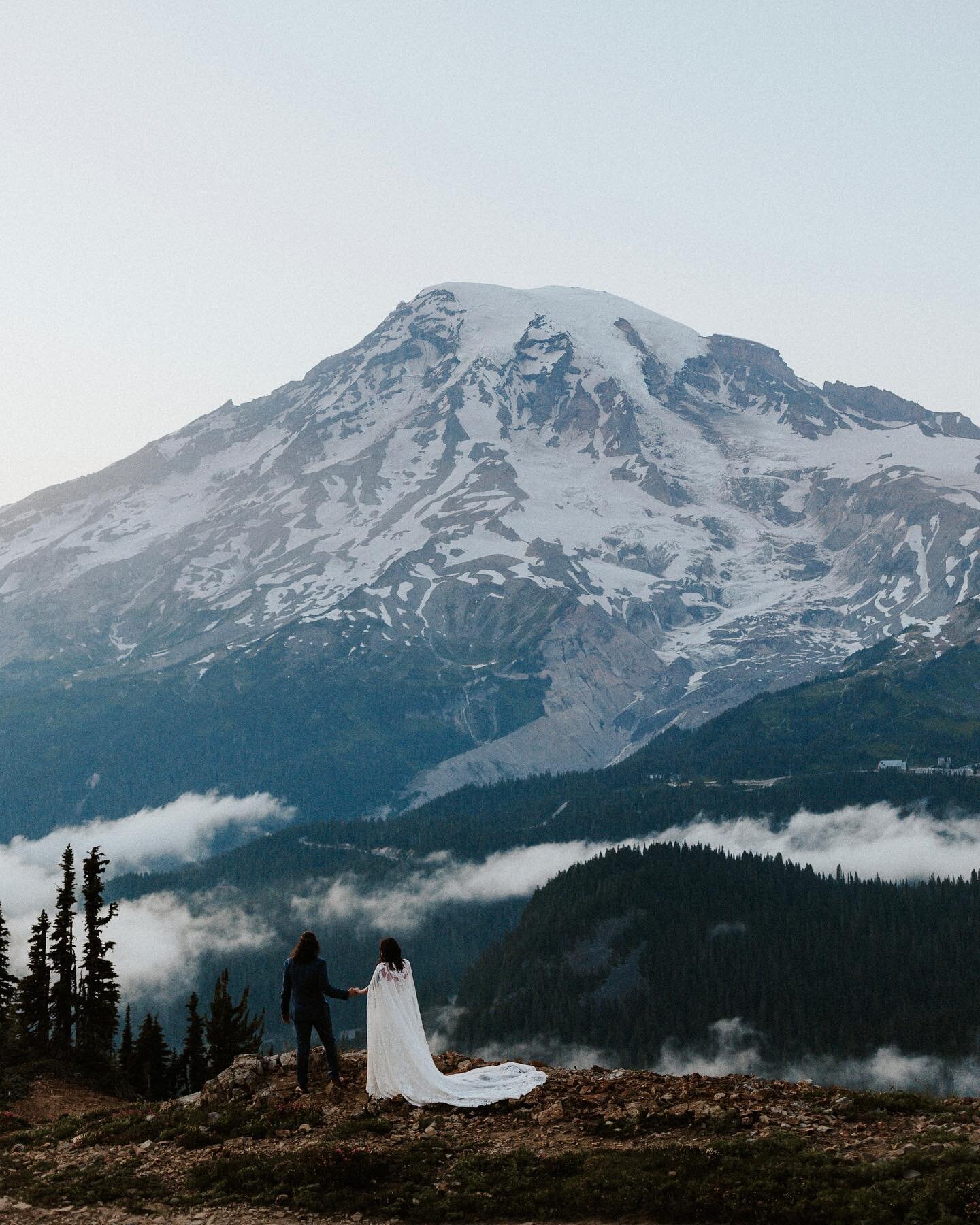 see those clouds down in the valley? when Hannah, Sawyer and I pulled into the parking lot, we were in that cloud- couldnt see Mount Rainier at all and were unsure if we hiked up the trail that we wouldn&rsquo;t just be surronded by clouds in a white