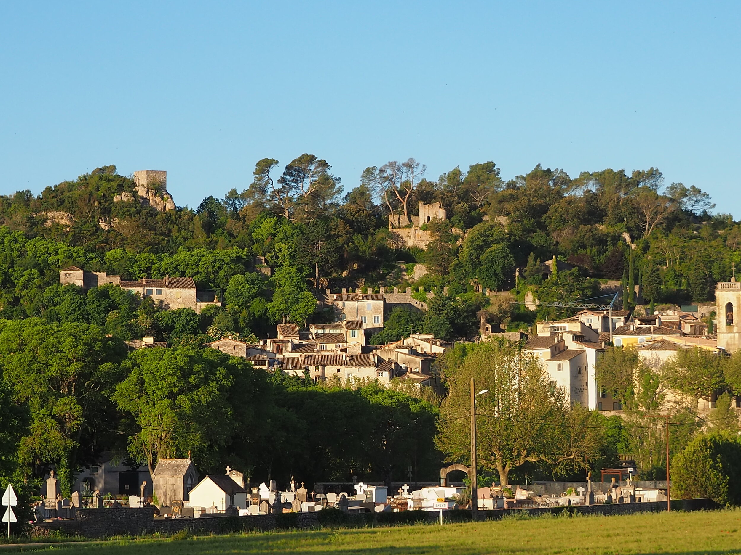 View of Sauve from Our Hill Across