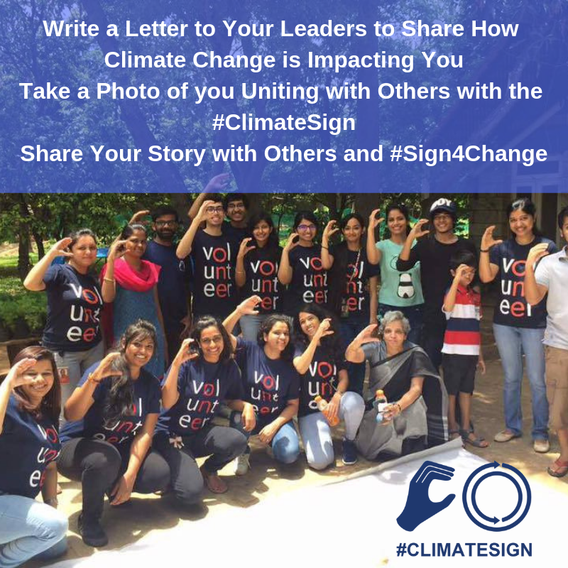 Write a Letter to Your Leaders to Share How Climate Change is Impacting You Take a photo of you uniting with others with the #ClimateSign Share your story with others.png