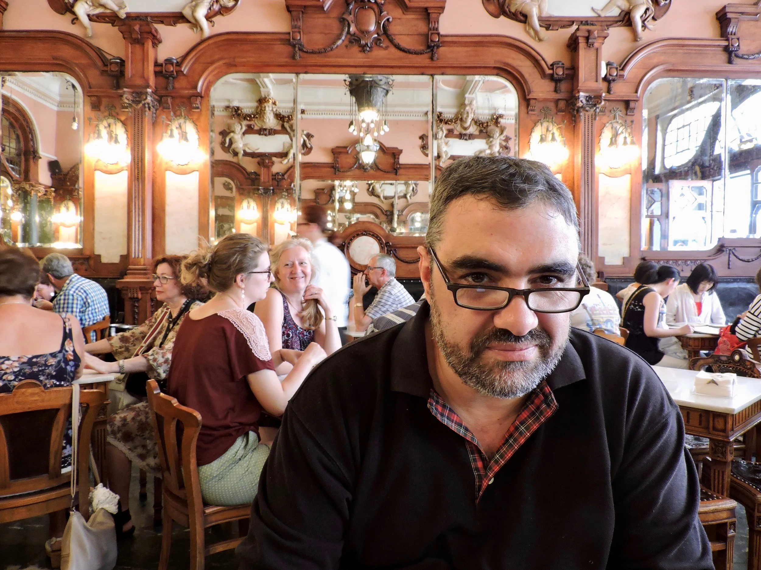 En el Café Majestic de Oporto, Portugal.
