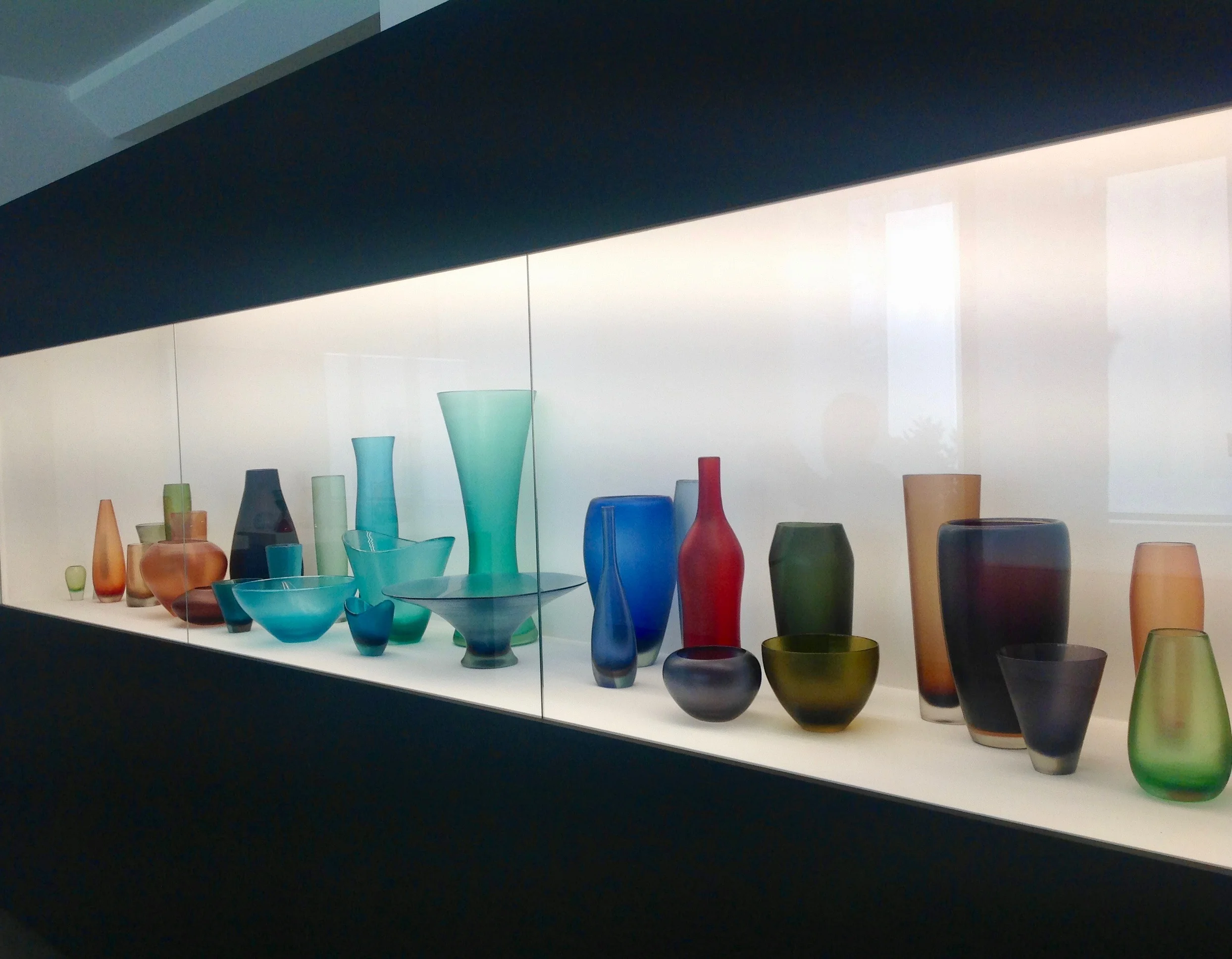 Vidrio a la vista en el museo Le stanze del vetro .