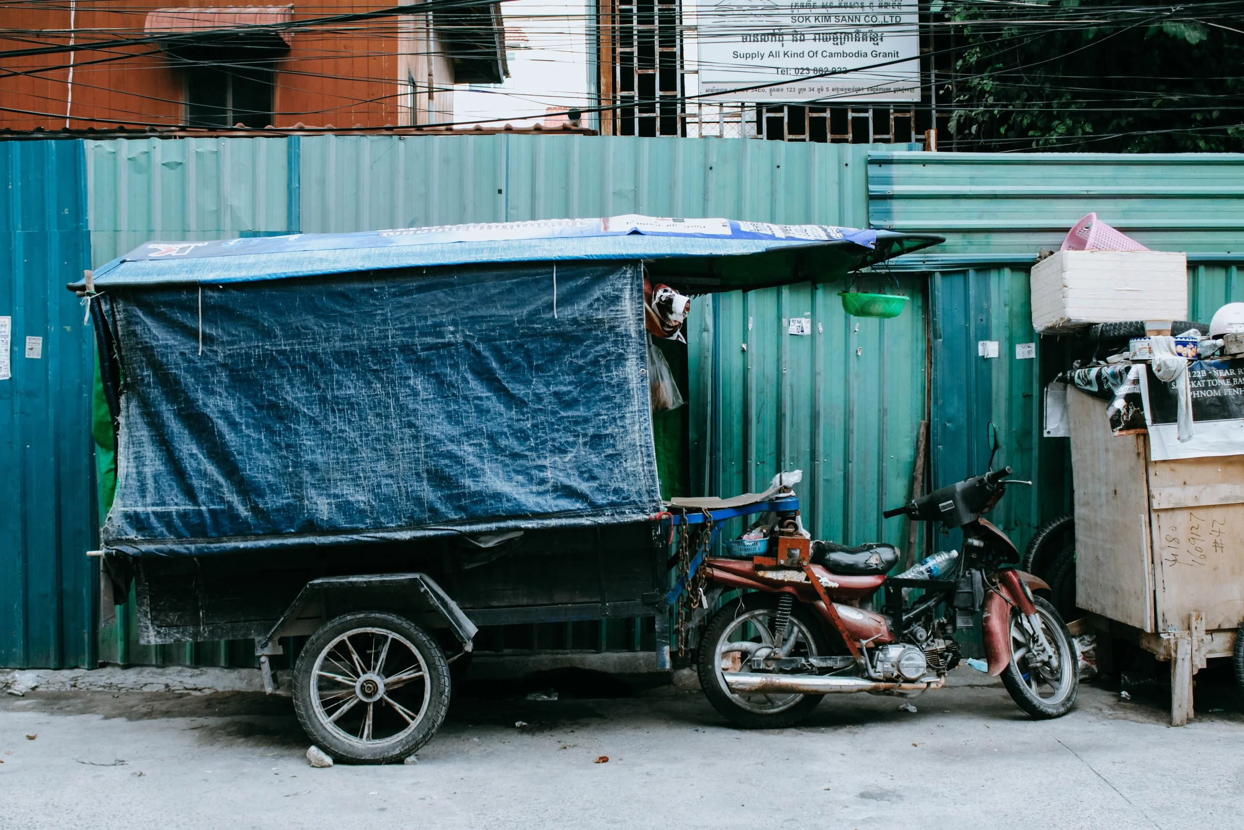 Una postal urbana de Phnom Penh, la capital de Camboya.