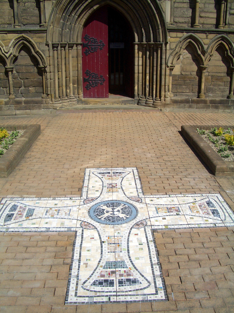 st cuthberts cross mosaic 2007.jpg