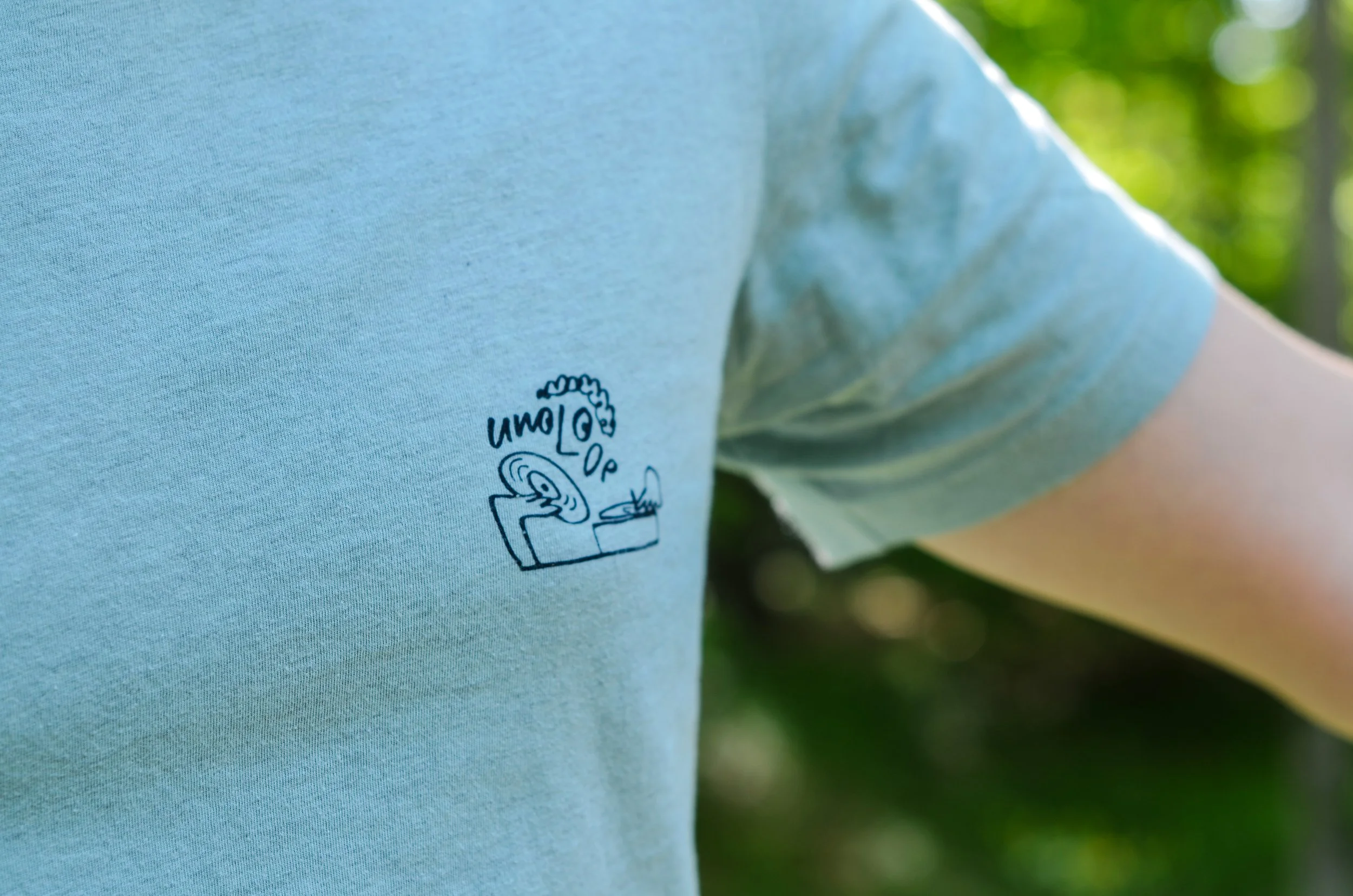 Uno Loop T-Shirt - Teal / Black