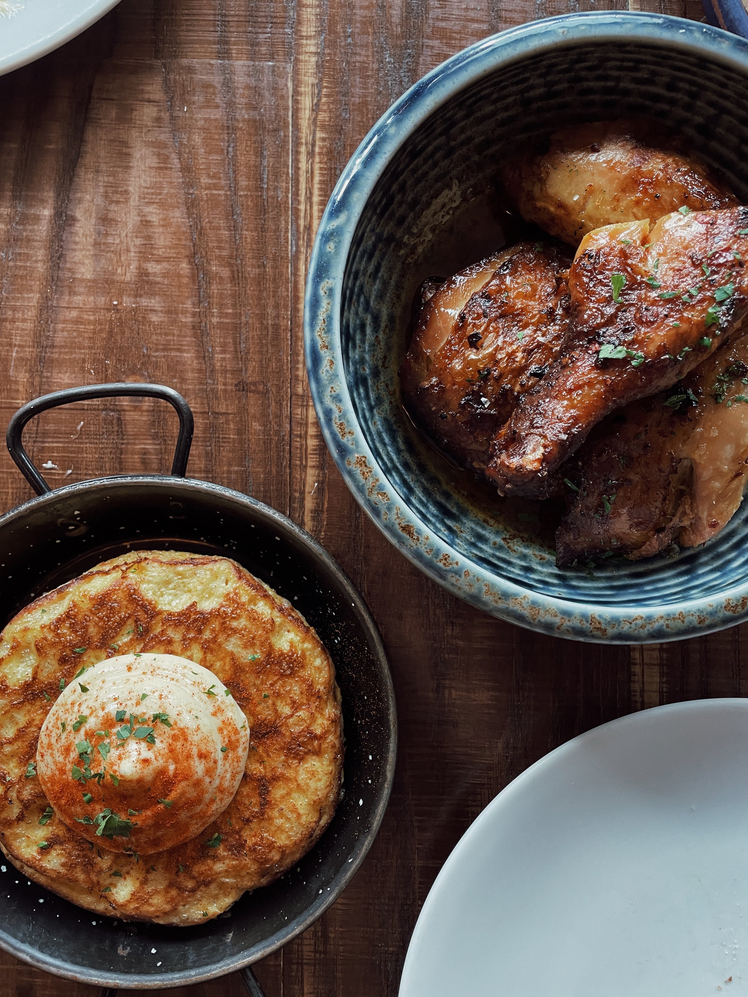 tortilla + harissa chicken