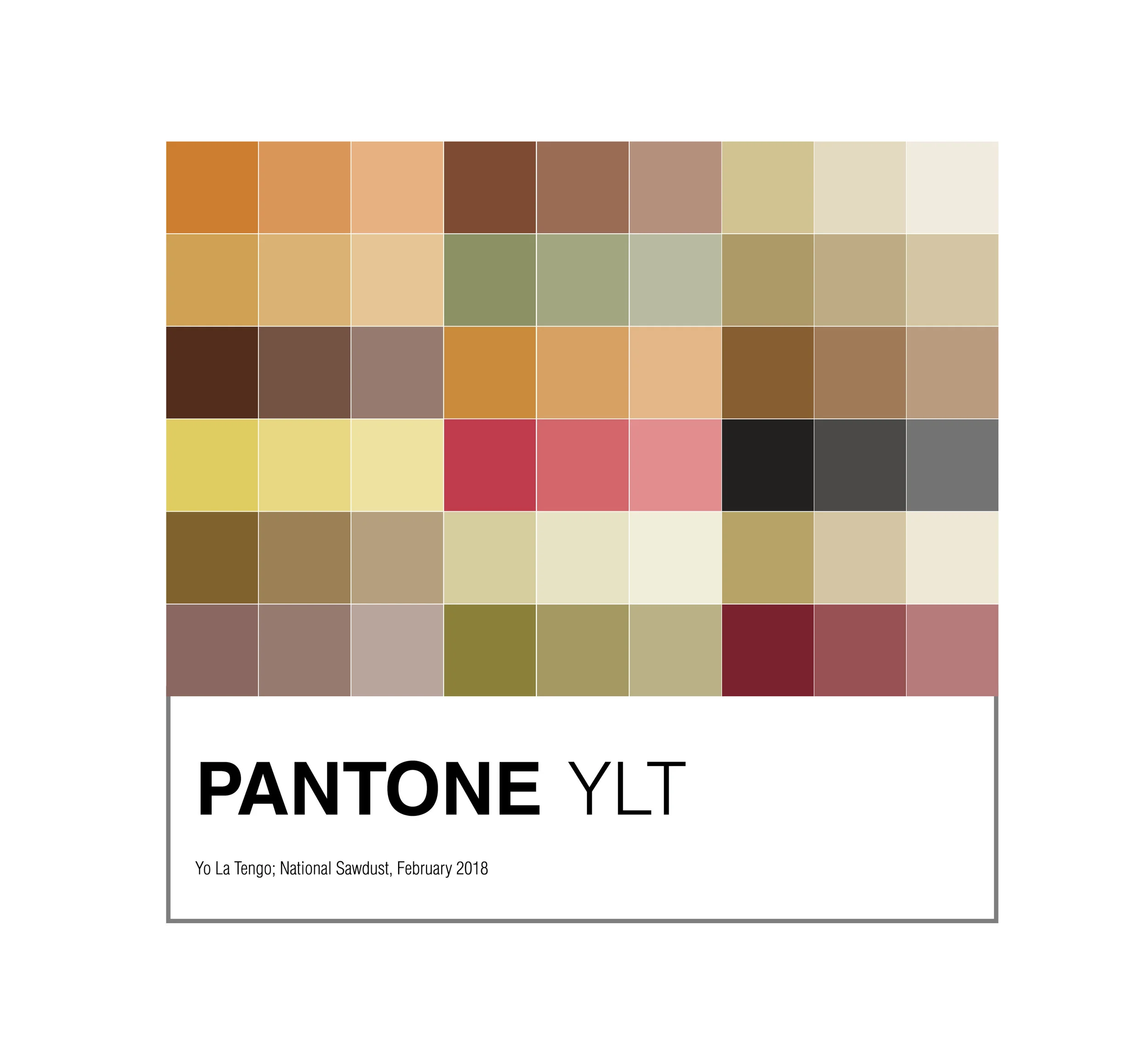 Yo La Tengo Pantone