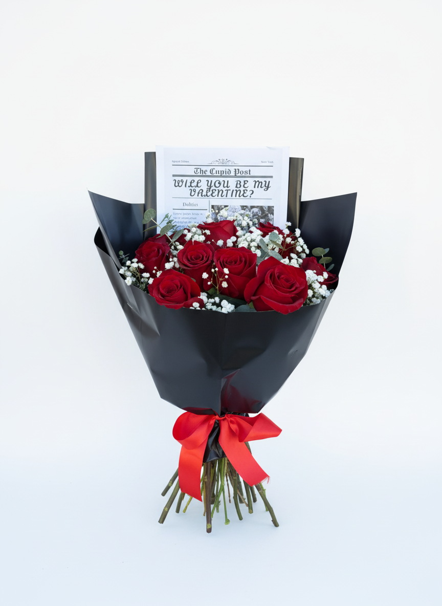 Will You Be My Valentine- Red Roses