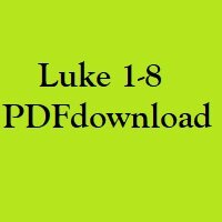 Christian Bible, Study Portion 8 (Luke 1-8)