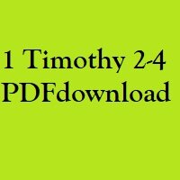 Christian Bible, Study Portion 45 (1 Timothy 2-4)