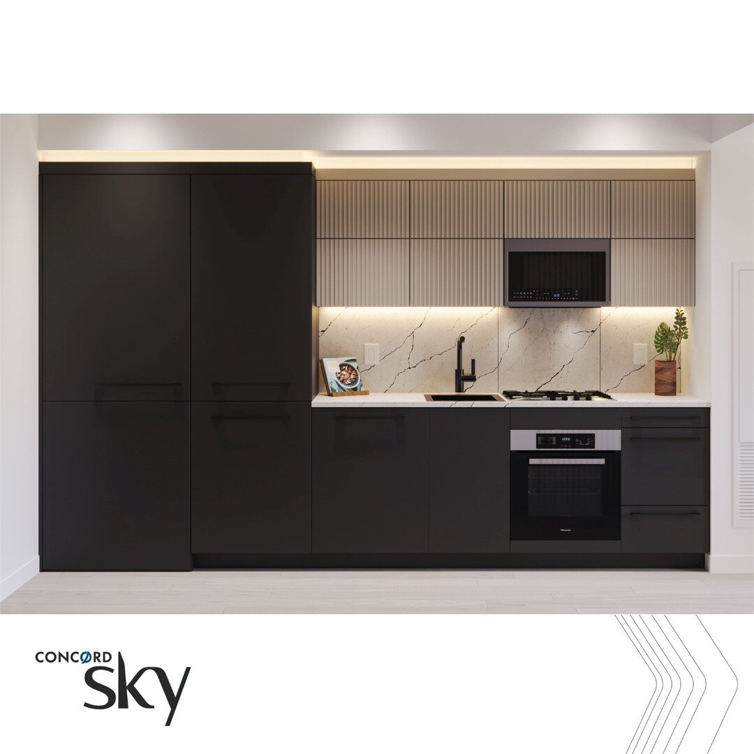 Concord Sky- Finishes

☑Kitchen features large format quartz engineered stone backsplash, polished chrome/hard graphite faucet and fixtures

☑Lacquer/laminate cabinetry with drawer organizers and recessed lighting. Custom Medicine Cabinet with recess
