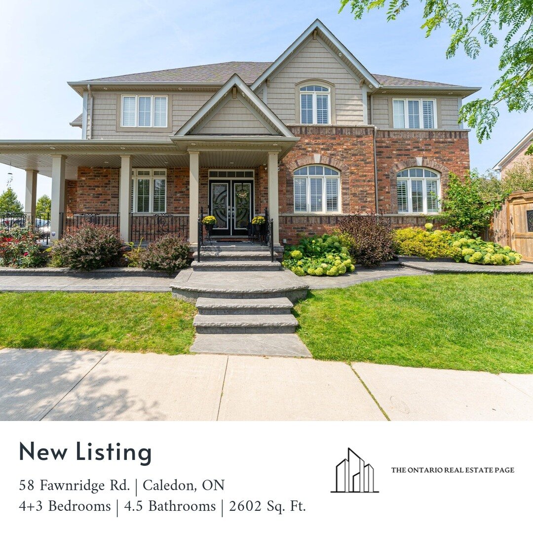 Beautiful Bright and Spacious Home on a Premium Corner Lot. 🏡

List Price: $1,599,900

✅Hardwood Floors Throughout, large Travertine Stone Tiles In Foyer/Kitchen Floors, Stained Oak Staircase &amp; Iron Pickets, 

✅Main Floor 8Ft Upgraded Archways &