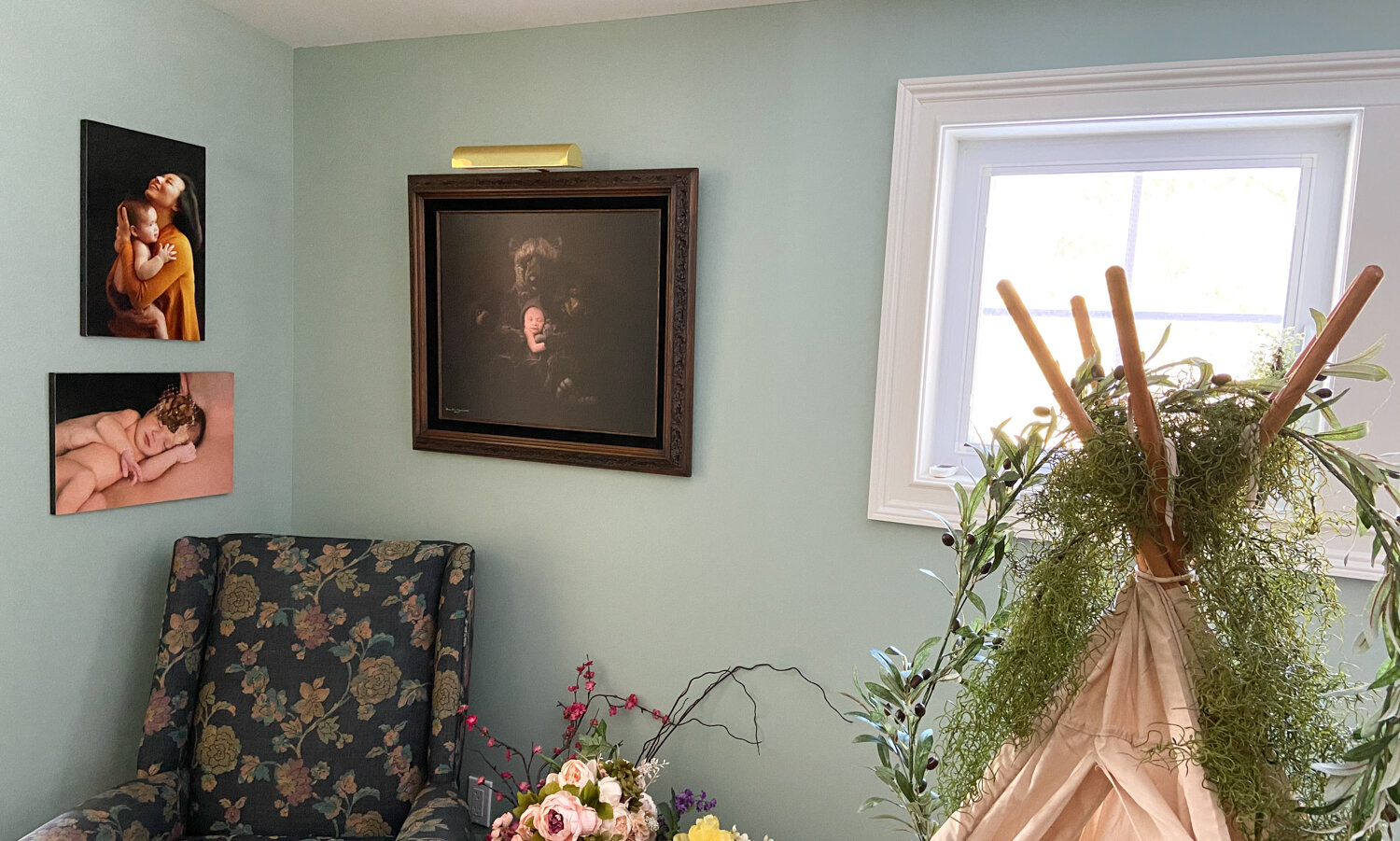 Our handcrafted museum quality canvas with carved vintage frame is the perfect way to show off your most prized portraits for generations to come.