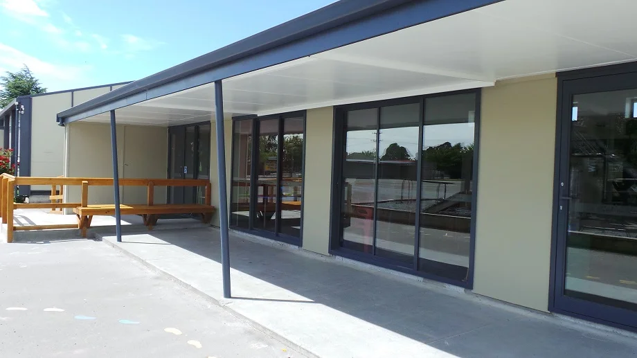 Clean lines and a modern look transformed tired buildings into a 21st Century learning environment 