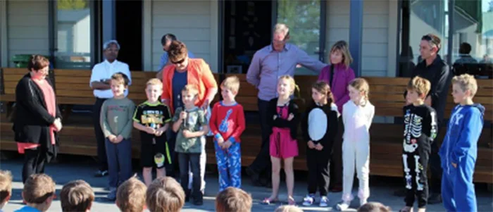 Harding Construction Management were guests of honour at the school celebration blessing the finished buildings. 