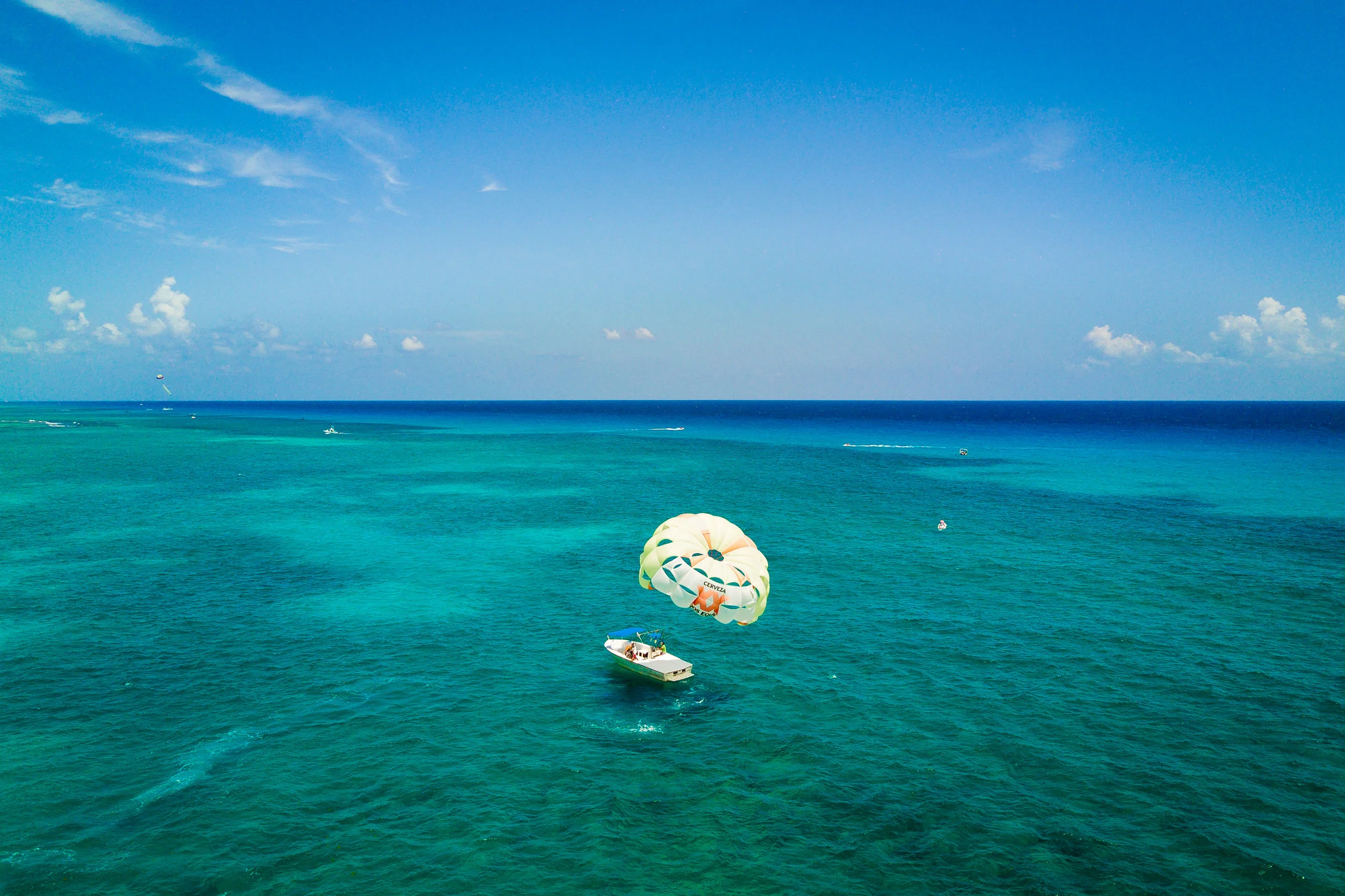 Lonely boat, Playa del Carmen, Mexico