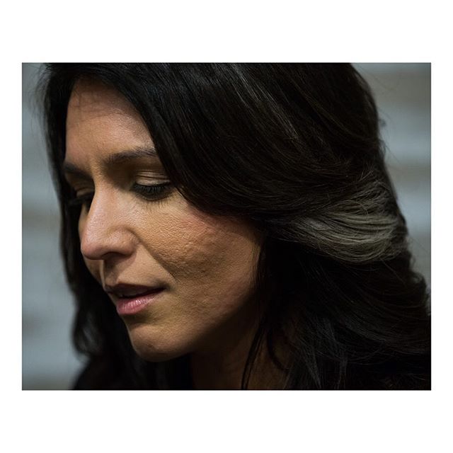 U.S. Representative and Democratic Presidential hopeful @tulsigabbard speaks at a campaign event in Des Moines, Iowa. February 23, 2019. More at archive.reduxpictures.com. #tulsigabbard #election2020 #election #politics #campaign #democrats @reduxpic