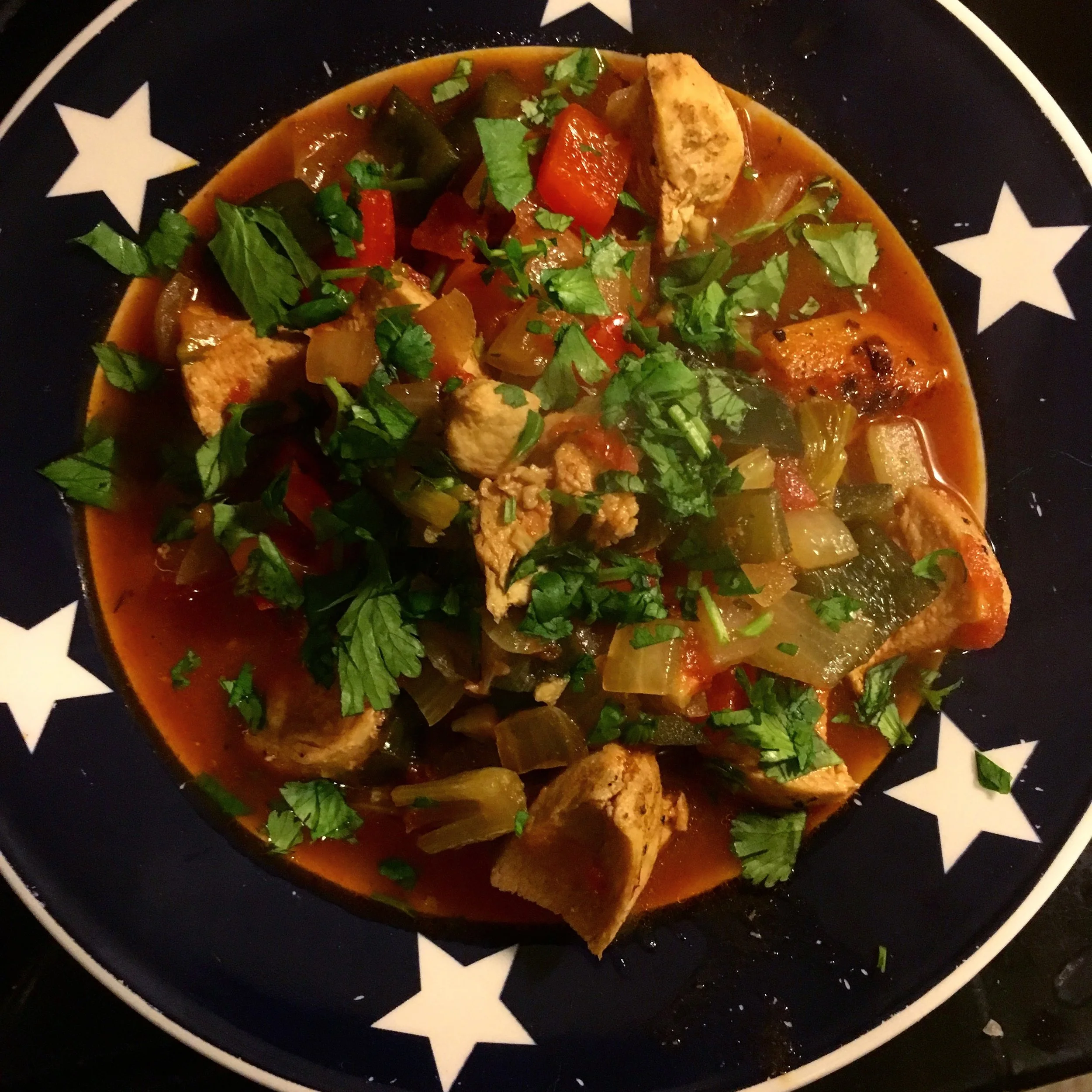 Chicken Tortilla-less Soup