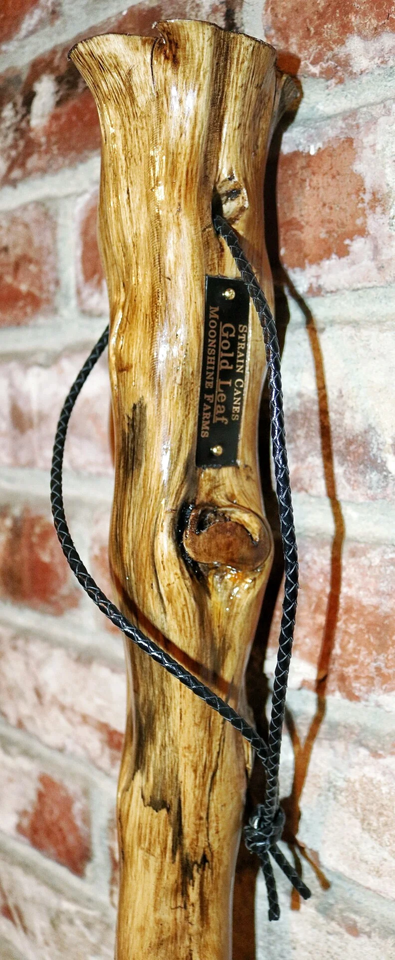 58'' Gold Leaf walking staff