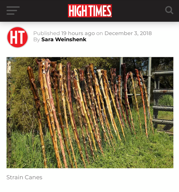 Strain Canes in HIGHTIMES 