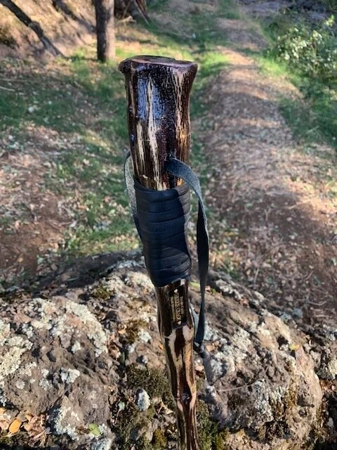 52'' Green Crack walking staff