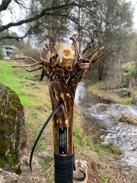 60'' Boss Hog walking staff with Bob Cat skull