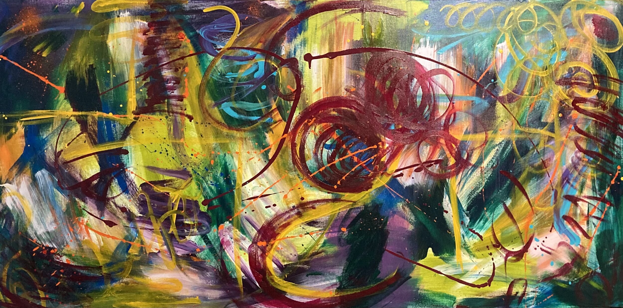 A Picture of Nectar | 72”x36” |  Acrylic on Canvas