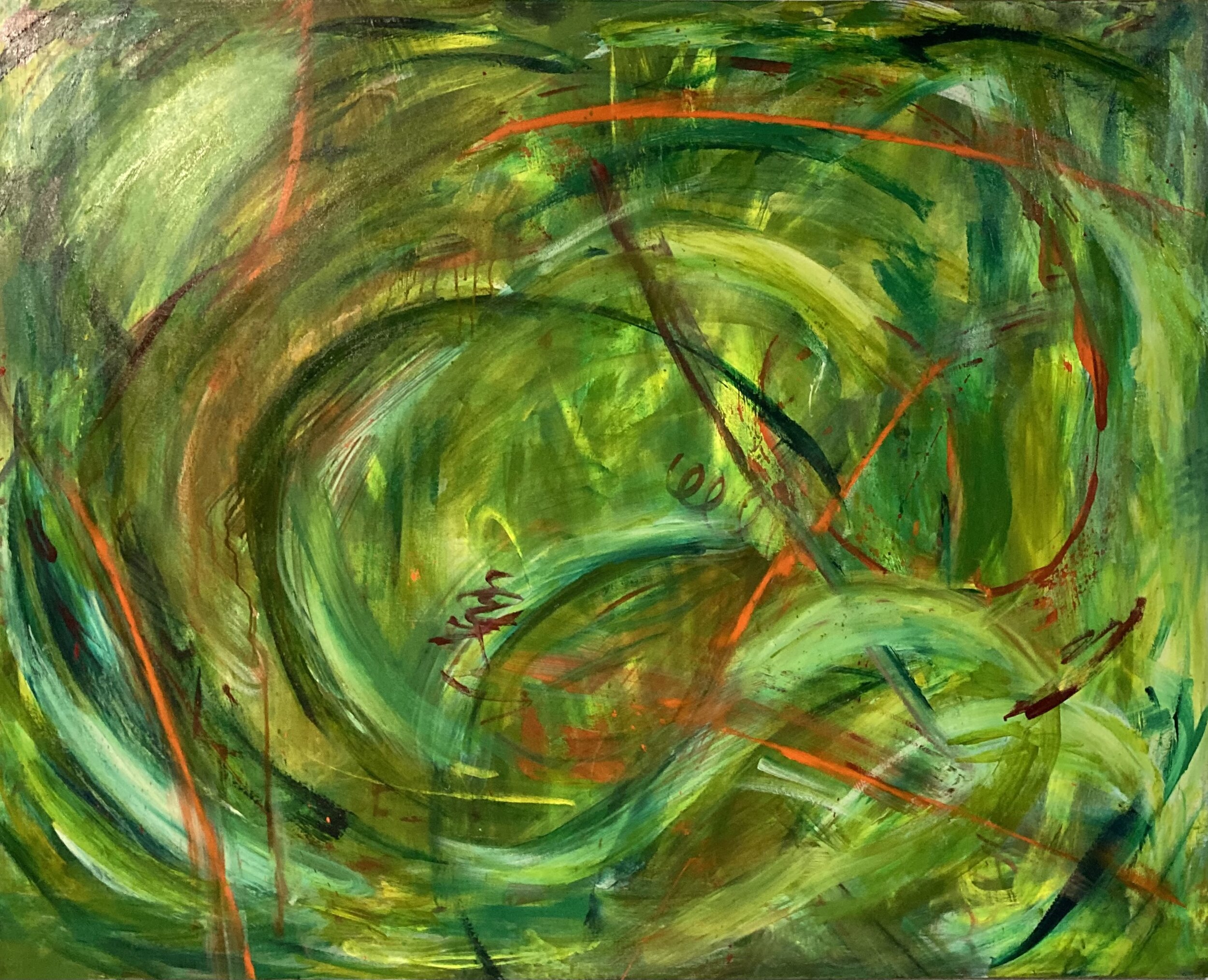 Limes &amp; Chilis | 60"x48" | Acrylic on Canvas