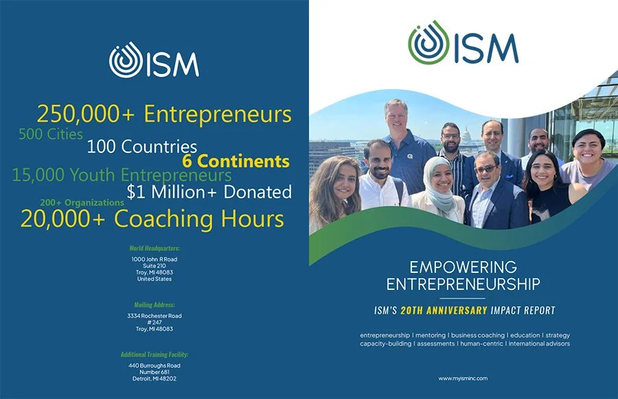ISM Report Printer Spread | Explore Our Impact — My ISM Inc