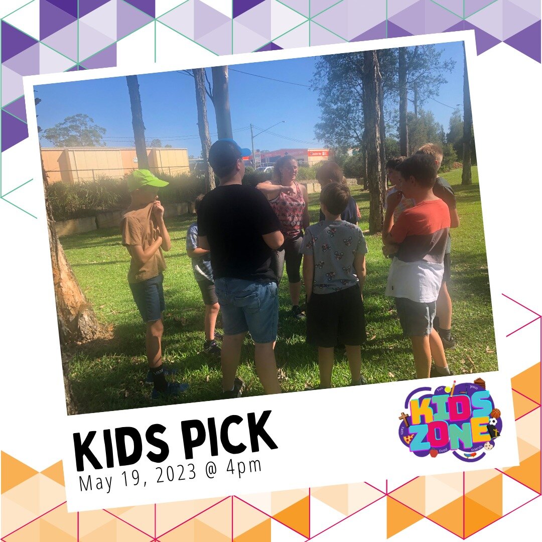 Kids Zone is on tomorrow!! We are excited to see all the kids in years 4-5 come along! This time it's a kids' pick!! Which Kid decides today?