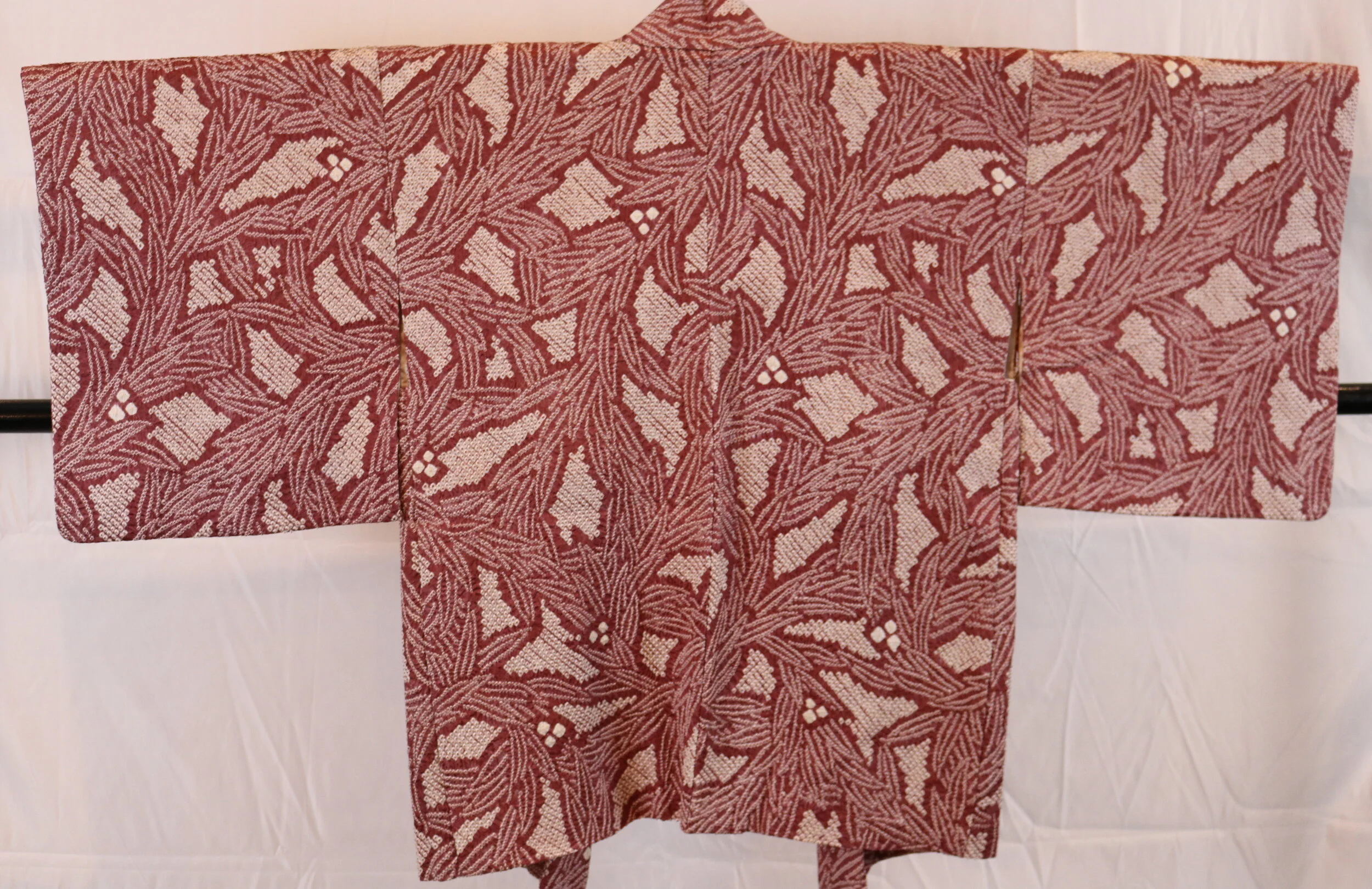 Haori Shibori, Complex Kanoko Shibori Fabric — Yumeya Kimono