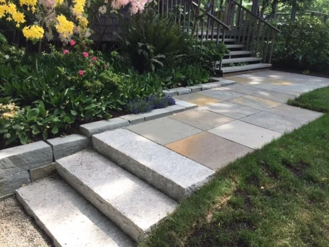 Bluestone Walk, Granite Steps, Bluestone Border.JPG