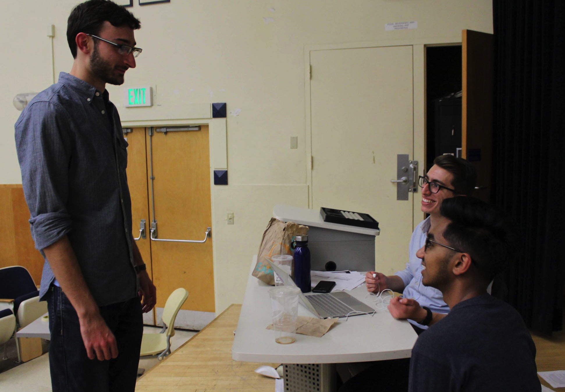 Greenan with Parli at UC Berkeley’s teammates Henry Tolchard & Ryan Rashid on day two