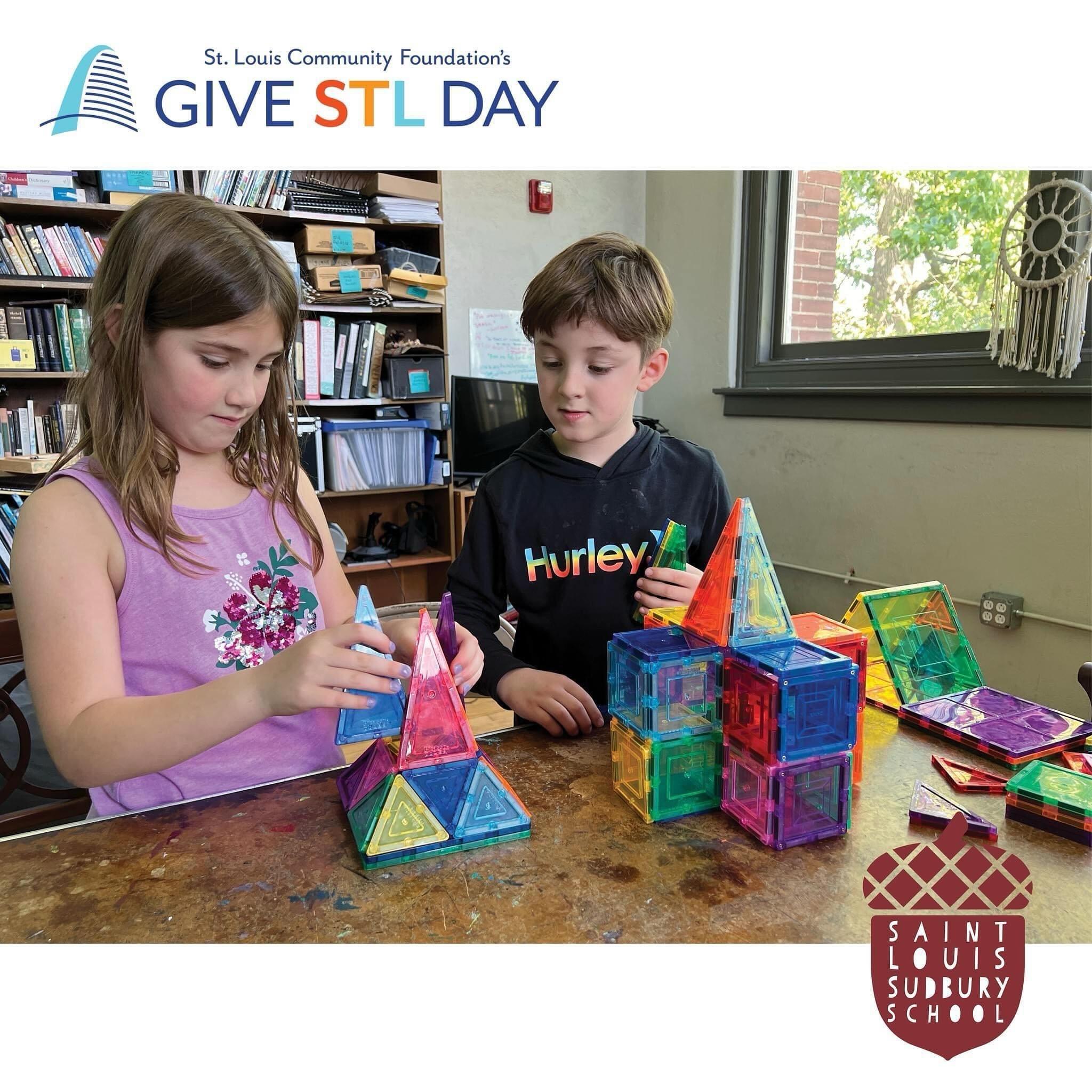 Give STL Day is this Thursday, May 9! 🎉 This year we are raising funds for our Tuition Assistance Program. We are committed to making the Sudbury experience of Self-Directed Education in a democratically run community accessible for as many families
