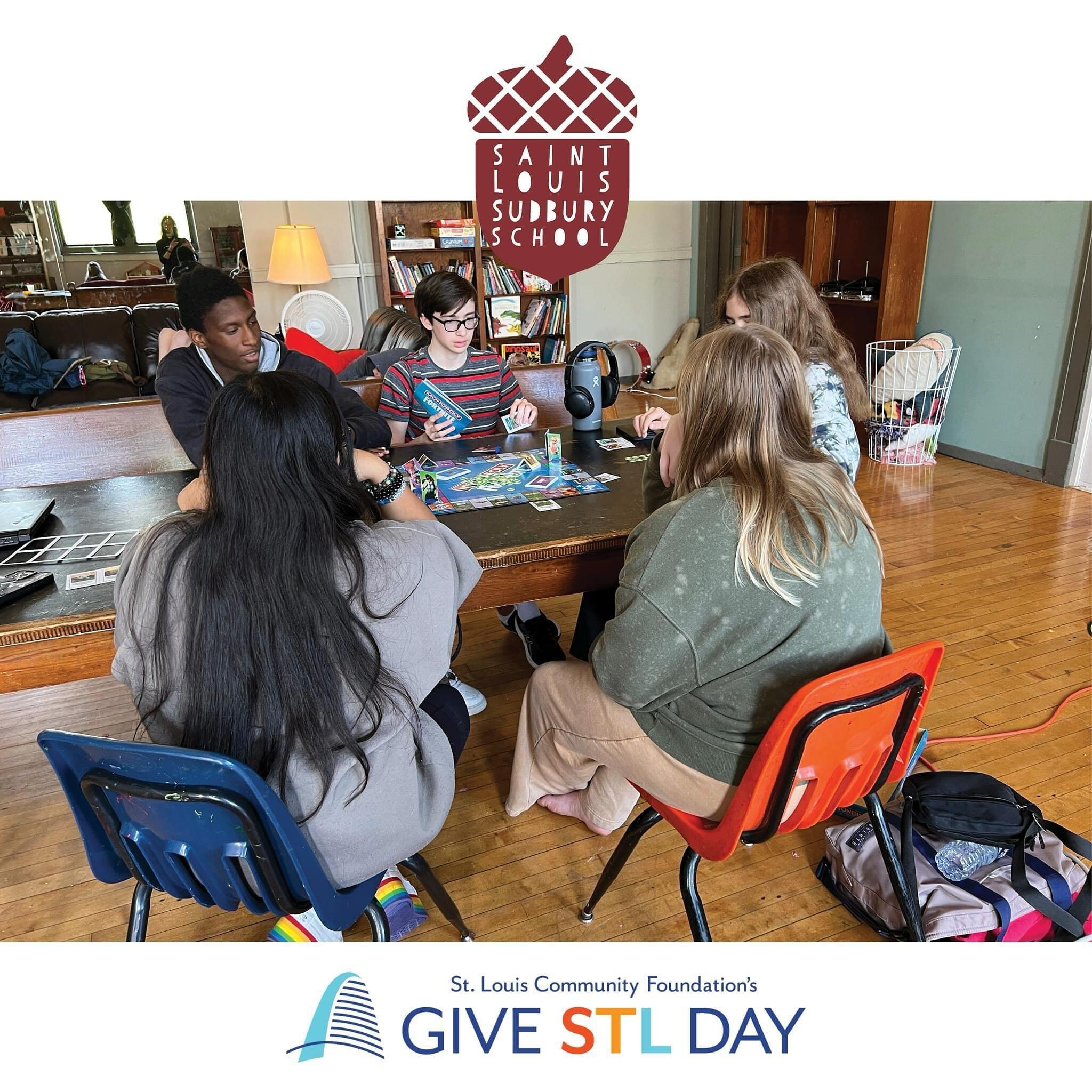 It&rsquo;s Give STL Day! Powered by the St. Louis Community Foundation (@stlouisgives), Give STL Day is a special opportunity for every St. Louisan to collectively support nonprofits that do so much for our community. Today, Saint Louis Sudbury Schoo