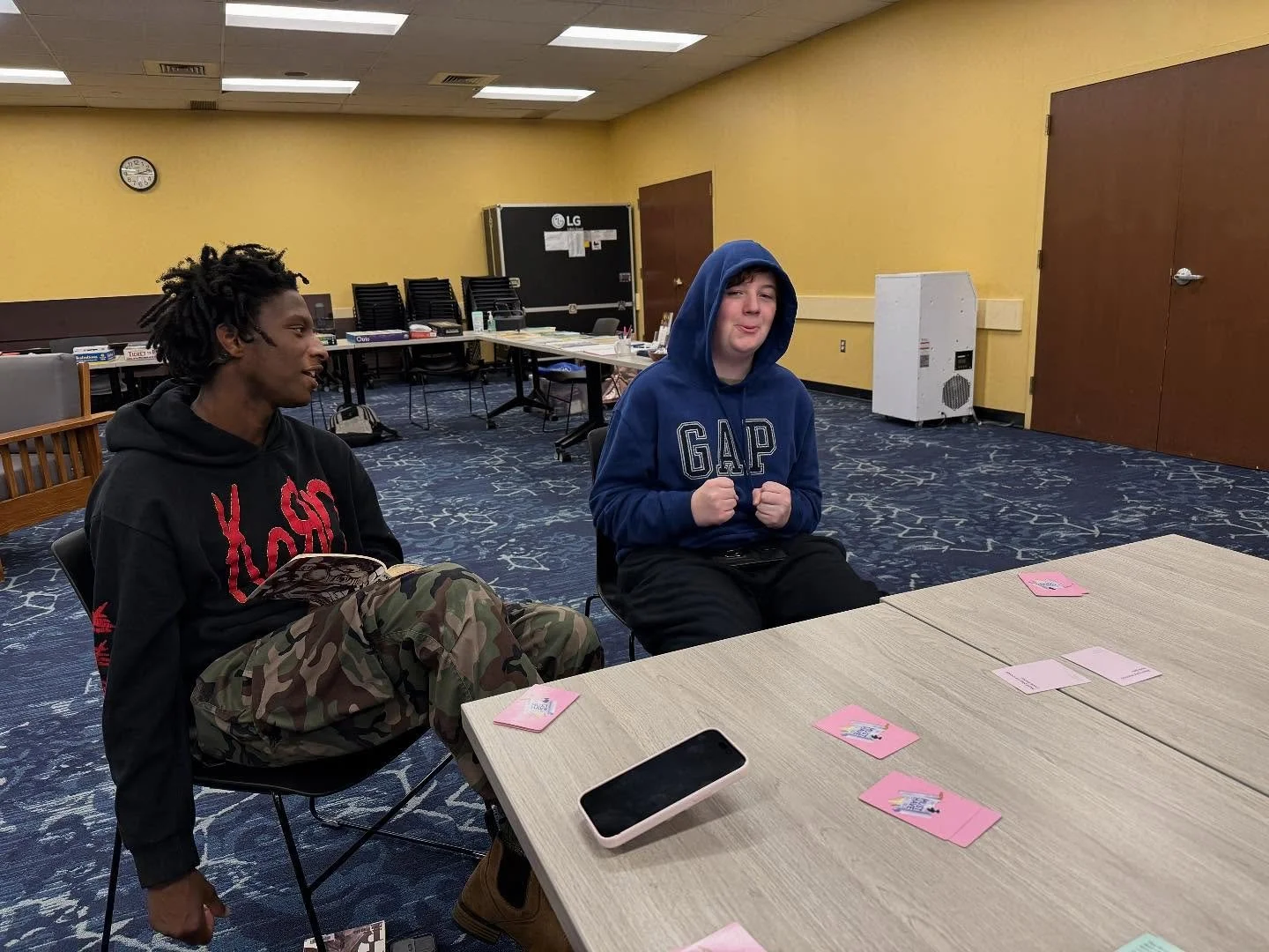 We had fun playing new and old favorite board games at St. Louis Public Library&mdash;Carpenter Branch! The game, Business Walrus, was a big hit. It feels like a quirky Shark Tank type party game that gets creative vibes flowing. Lots of laughter! On