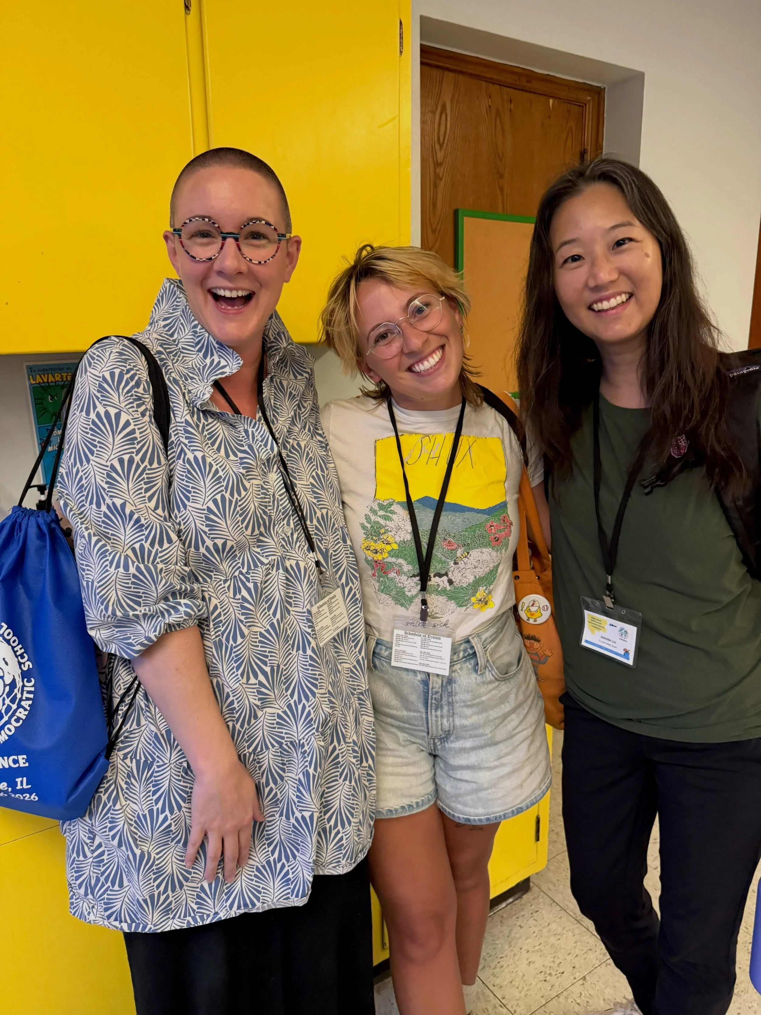 Our brains and hearts are full! ❤️ Saint Louis Sudbury School staff and volunteers participated in the 2026 Global Self-Directed Democratic School Conference in July at Tallgrass Sudbury School in La Grange, Illinois (near Chicago). The conference wa