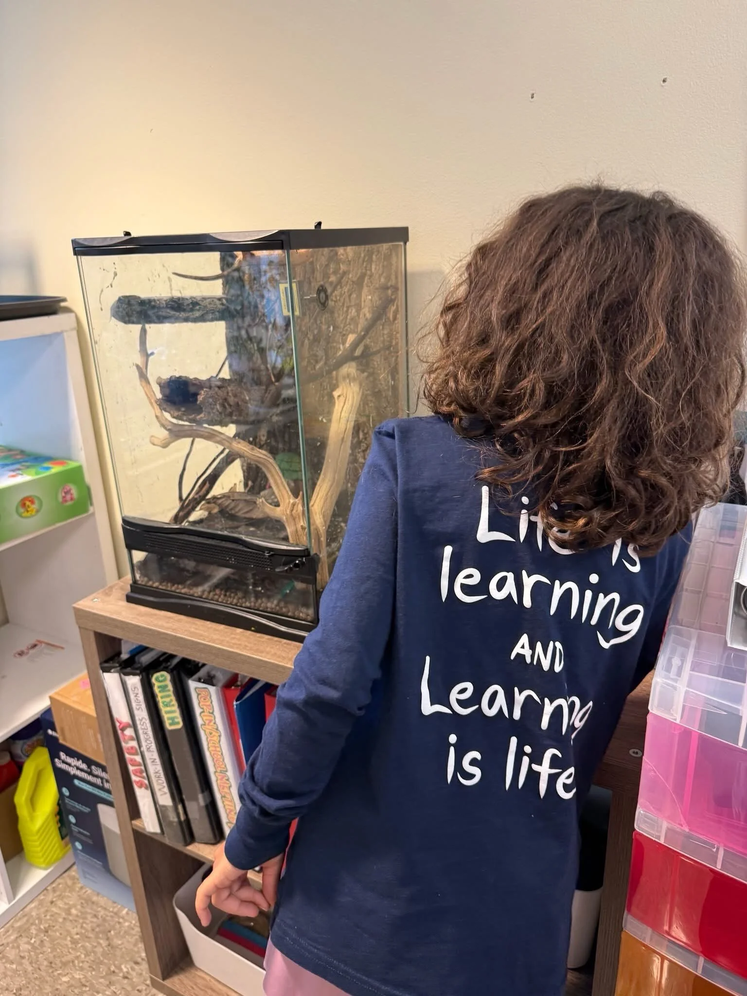 We have new Saint Louis Sudbury School t-shirts printed by our friends at @stlstylehouse! 😍 The 100% cotton shirts feature our logo on the front and the phrase &ldquo;Life is learning and learning is life&rdquo; on the back (hand-lettered by a Sudbu