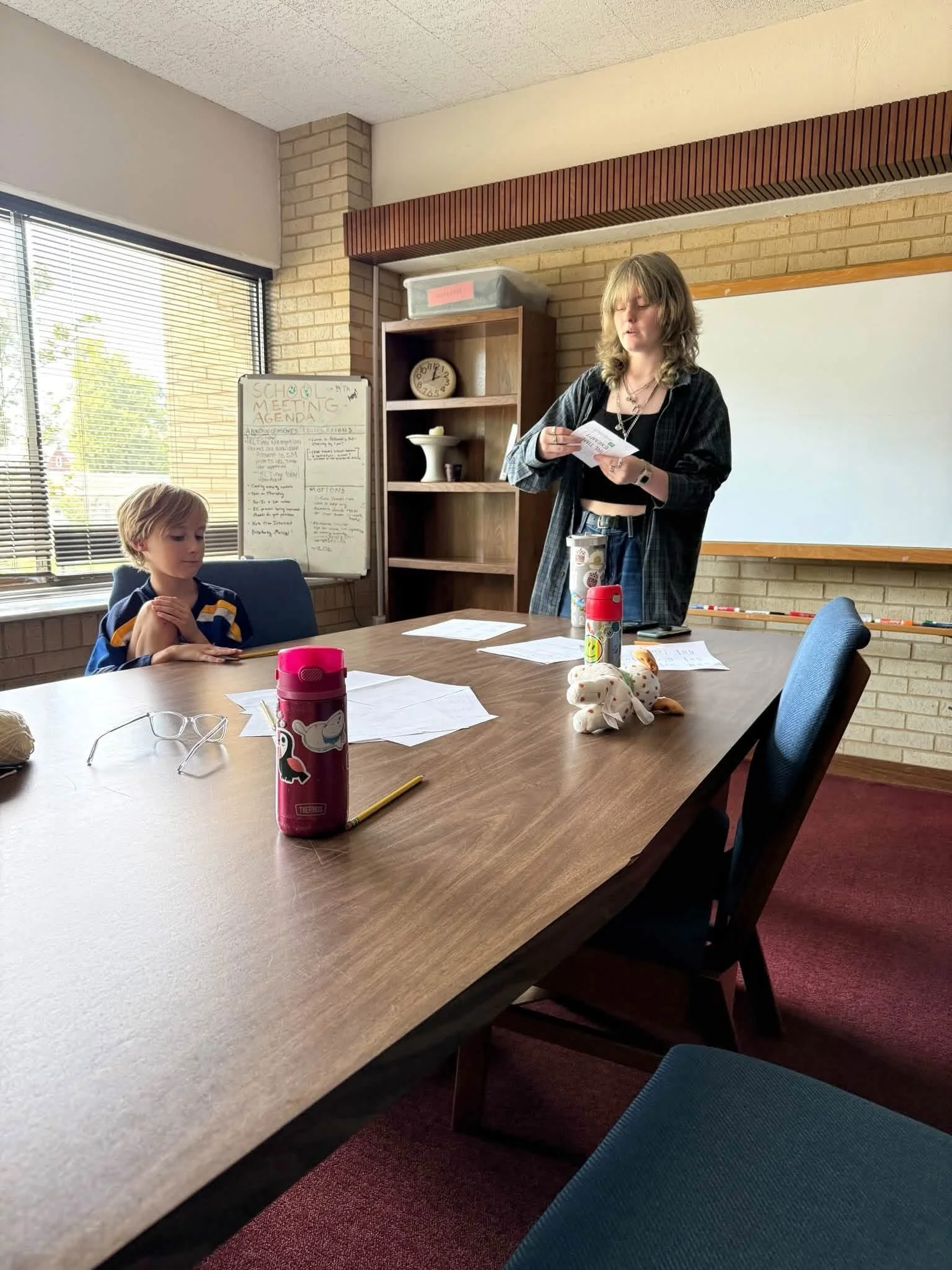 Students voted to continue IRL Time (in real life time) every Wednesday afternoon this school year. This is a time when no tech use is allowed except for school administrative or committee work. The tech free time is designed to foster different expe